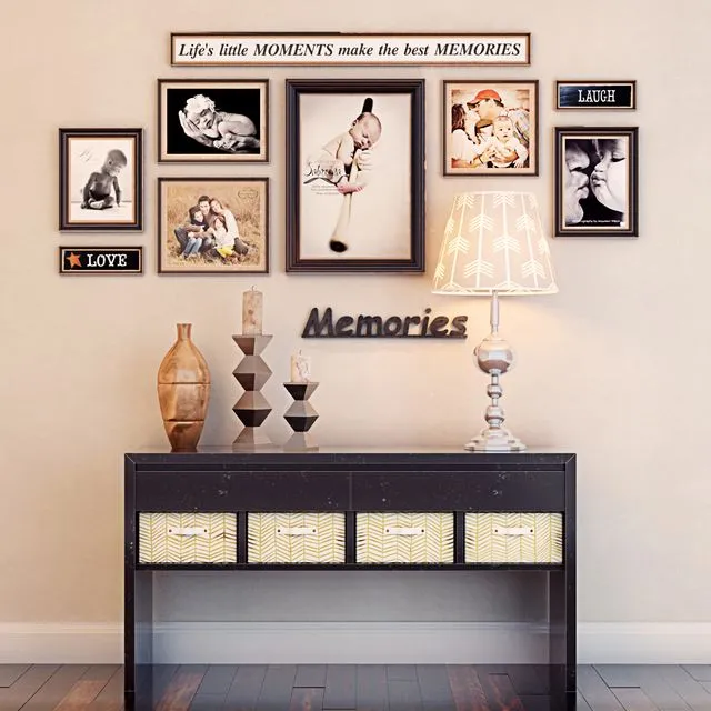 Console table with decor 3dsMax Model
