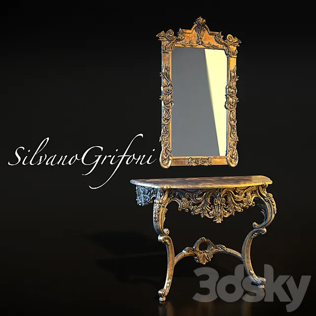 Console with mirror Silvano Grifoni 3DSMax File
