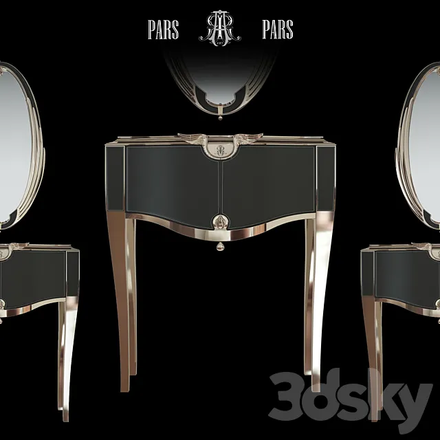 Console_Pars_ART_with_mirror 3DSMax File