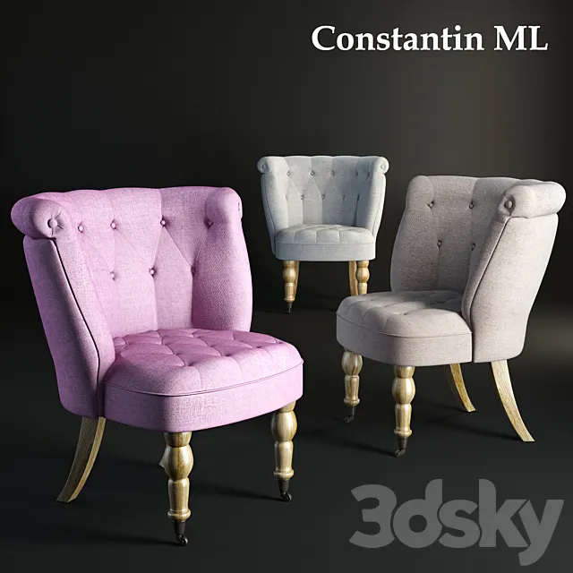 Constantin armchair ML 3DSMax File