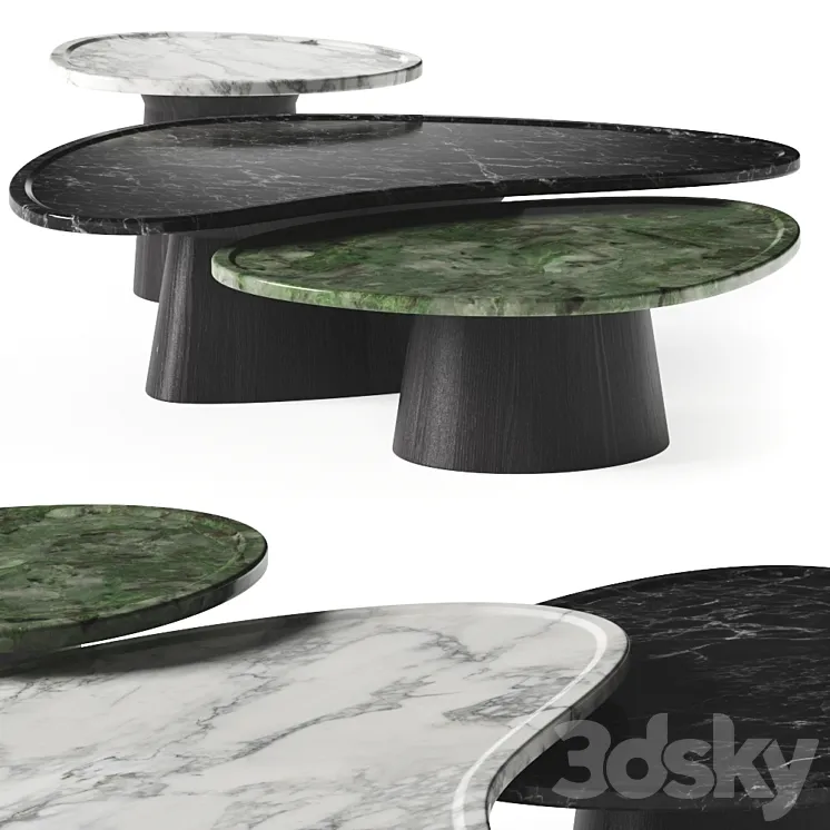 Contemporary Bunching Coffee Tables 3DS Max