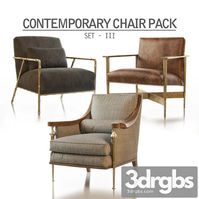 Contemporary chair pack – set iii 3dsmax Download