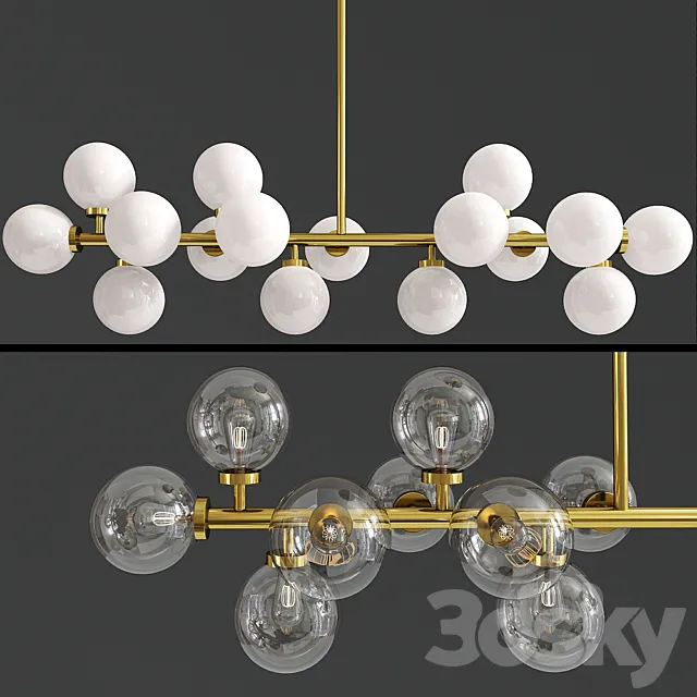 Contemporary Led Pendant Light 3ds Max
