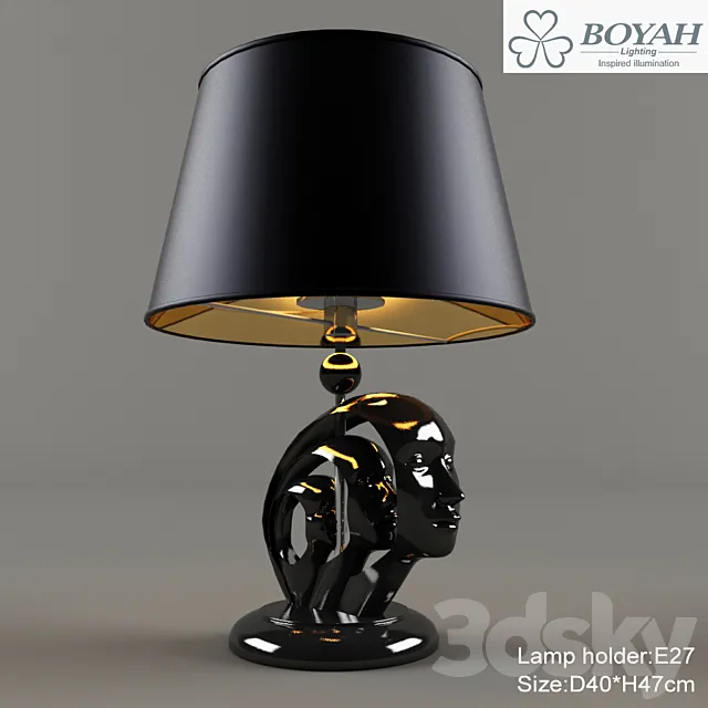 Contemporary table lamp Boyah lighting 3DS Max Model