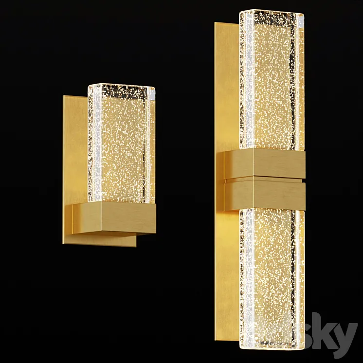 Contemporary wall lamp GRAND PAPILLON 3DS Max