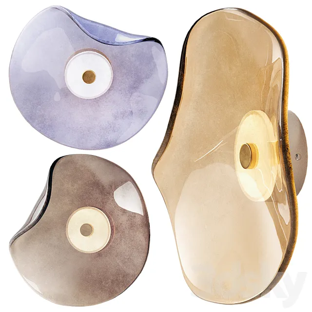 Contemporary Wall Sconce with Glass Shade 3ds Max