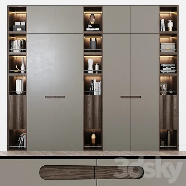 Contemporary wardrobe 08 3dsMax Model