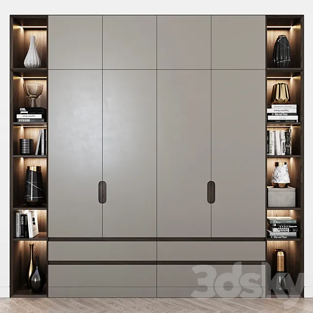 Contemporary wardrobe 11 3DS Max Model