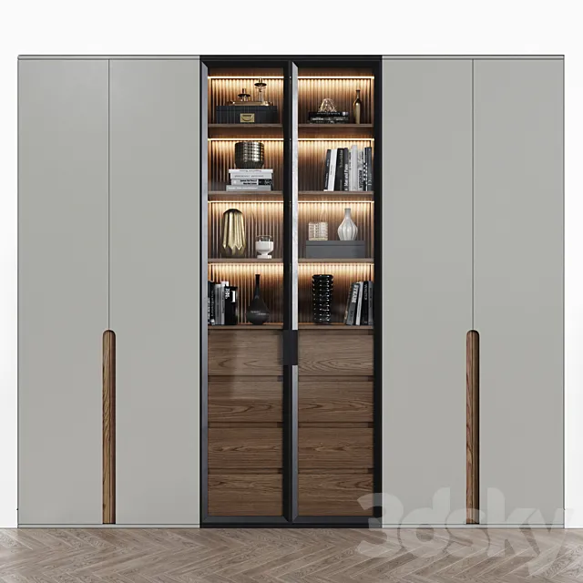 Contemporary wardrobe 15 3ds Max