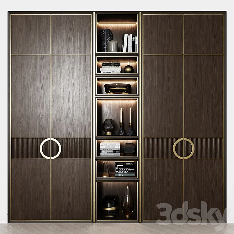 Contemporary wardrobes 34 3DS Max Model