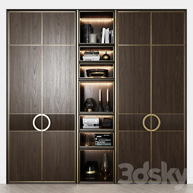 Contemporary wardrobes 34 3dsMax Model