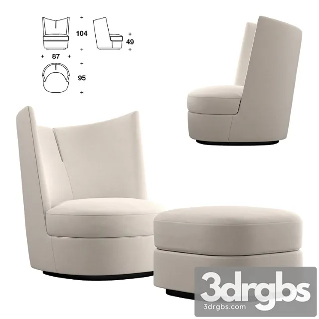 Contour club armchair 3dsmax Download