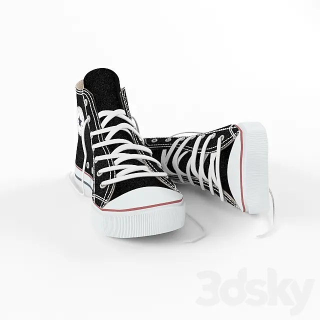 Converse All-Star Shoes 3DSMax File