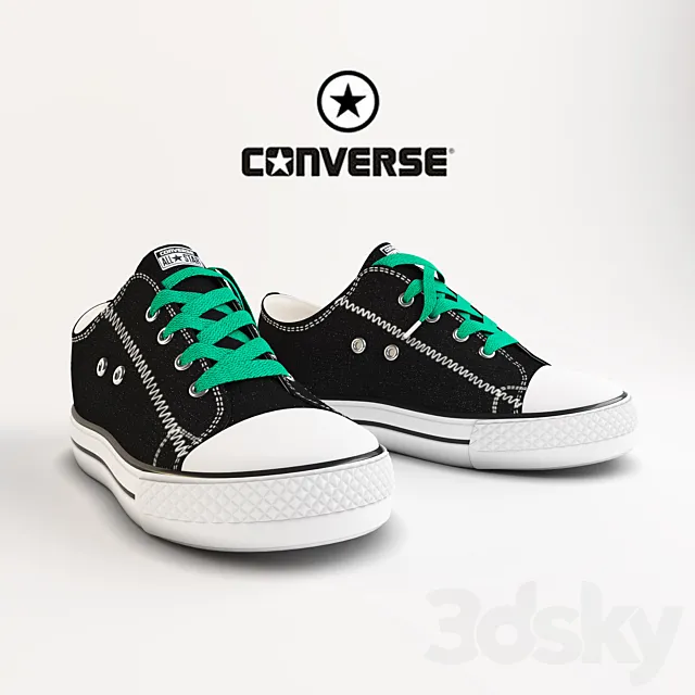 Converse Kids Shoes 3DSMax File