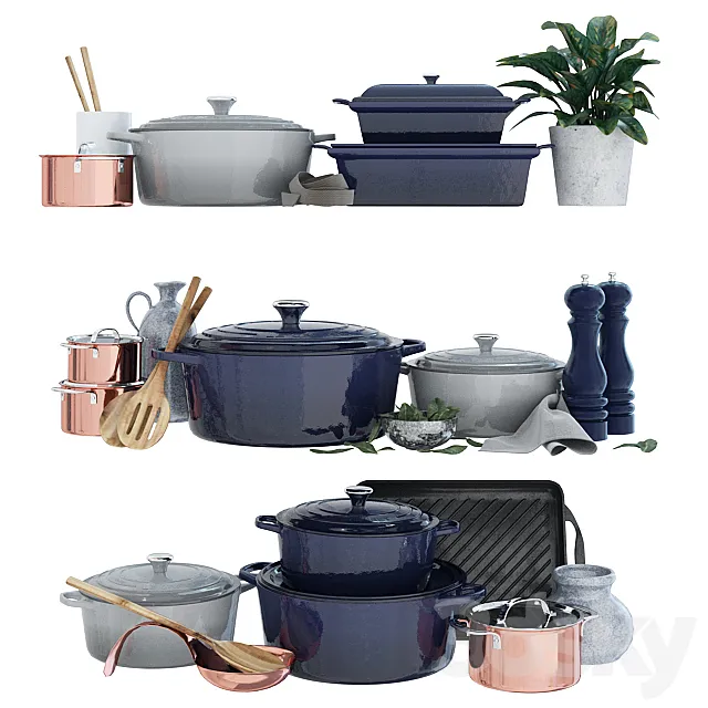 Cookware Le Creuset 3ds Max