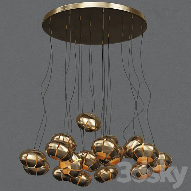 Cool Cluster Chandelier Glamorous 3DSMax File