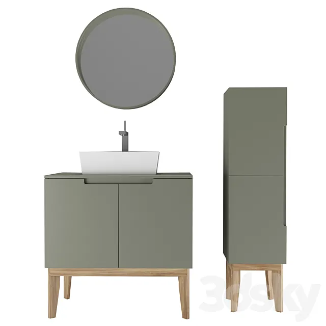 Cooper bathroom furniture 3ds Max