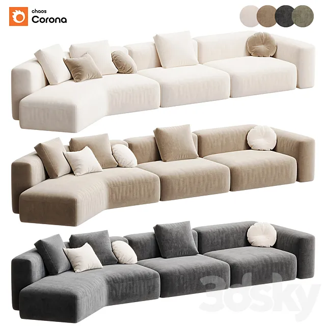 COOPER Sofa By Frigerio 3dsMax Model