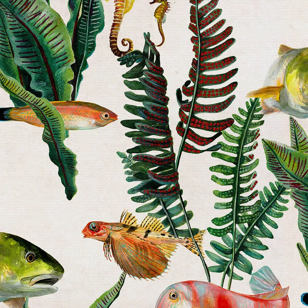 Coordonné – Wallpaper Bank of Fish 3ds Max