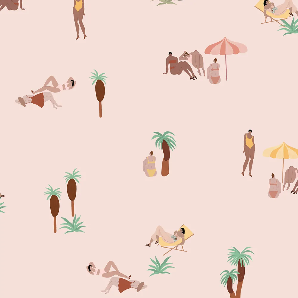 Coordonné – Wallpaper One Day at the Beach 3ds Max