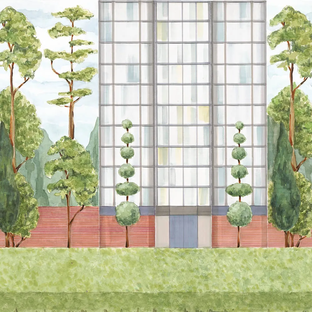 Coordonné – Wallpaper Urban Garden 3ds Max