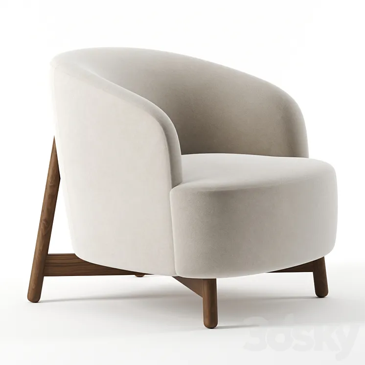 Copine armchair by Porada 3DS Max