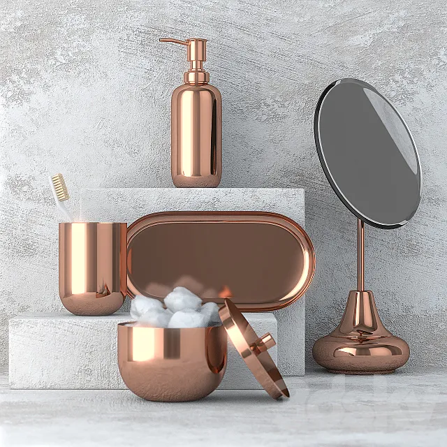 Copper_Gleam_Bath_Collection 3DS Max Model