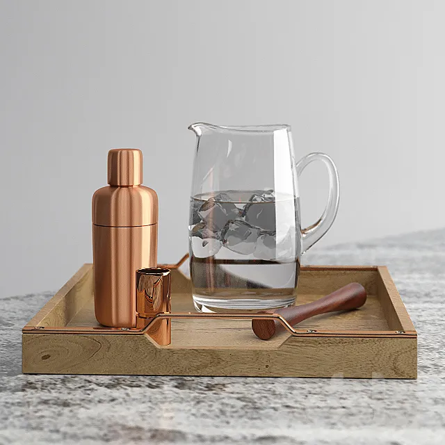 copper_shaker_SET 3DS Max Model