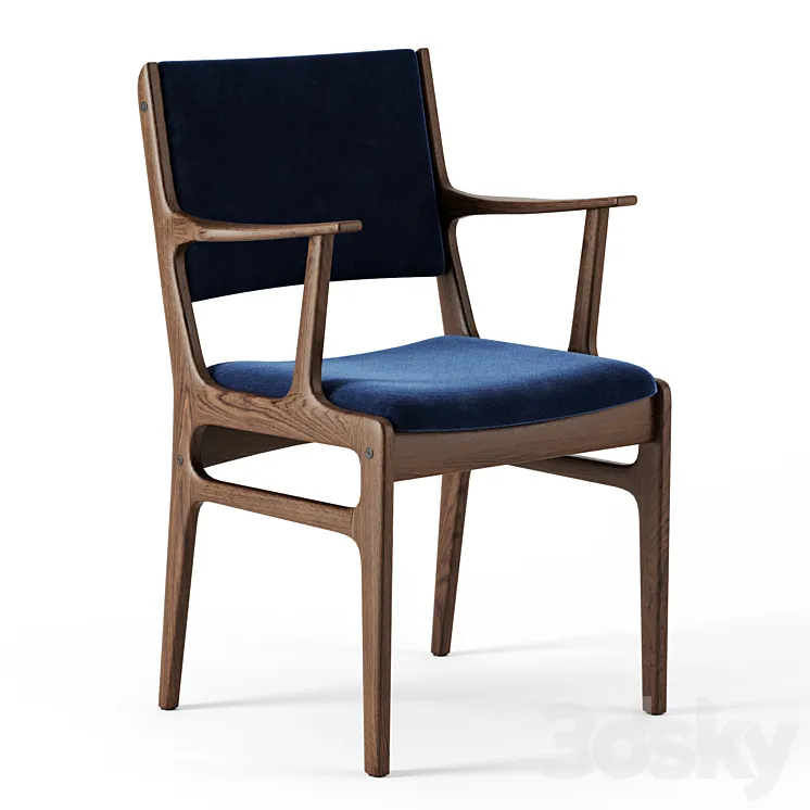Coppice Upholstered Dining Armchair by Westelm 3DS Max
