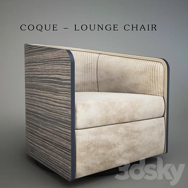 COQUE – LOUNGE CHAIR 3DS Max Model