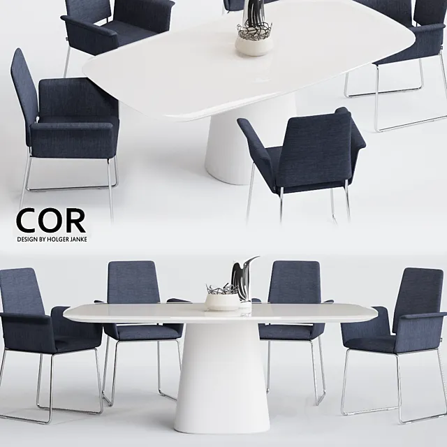 COR Fino Chair and Conic Table 3DSMax File