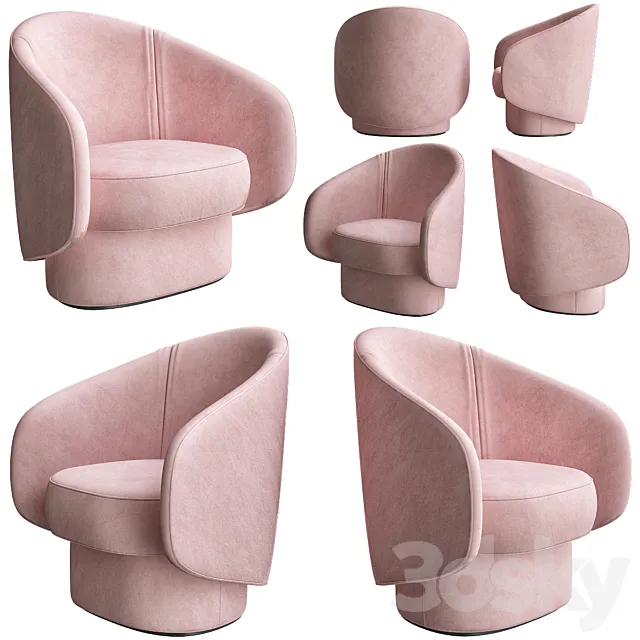 COR ROC Fabric easy chair 3ds Max