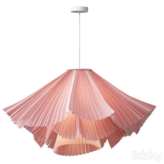 Coral Pleats Pendant Lamp 3dsMax Model