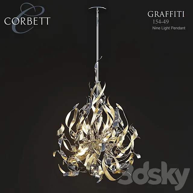 Corbett Lighting 154-49 Nine Light Pendant 3ds Max