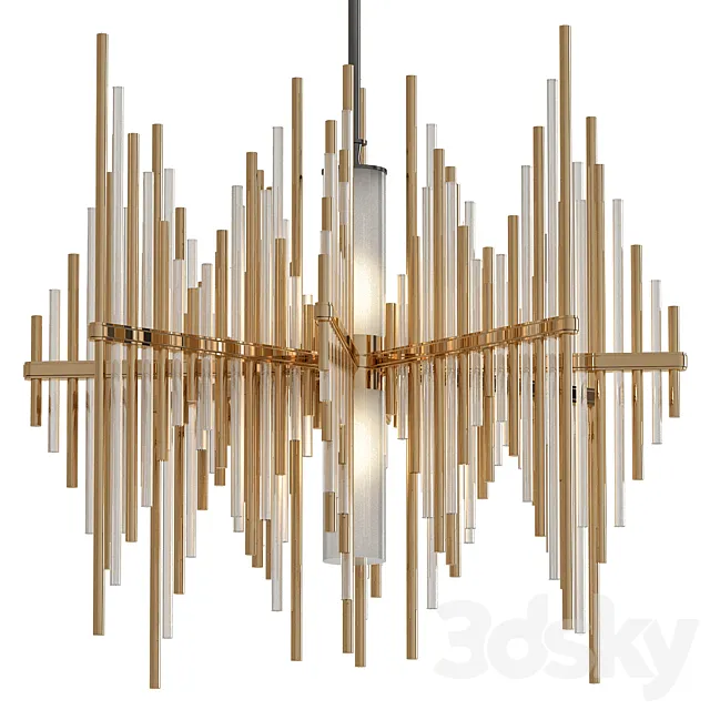 Corbett Lighting 238-42 Gold Leaf 3DS Max Model