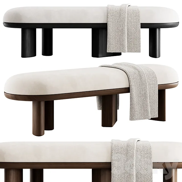 Corbu Bench By Demuro Das 3ds Max