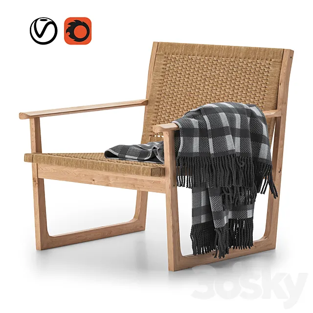 Cordage armchair 3ds Max