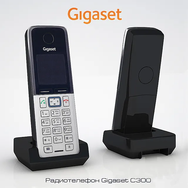 Cordless phone Gigaset C300 3ds Max