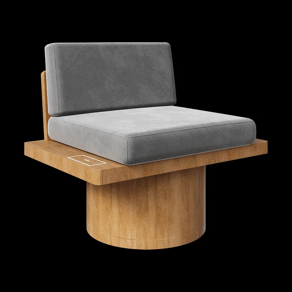 CORE objects – Armchair ON CYLINDERS 3ds Max