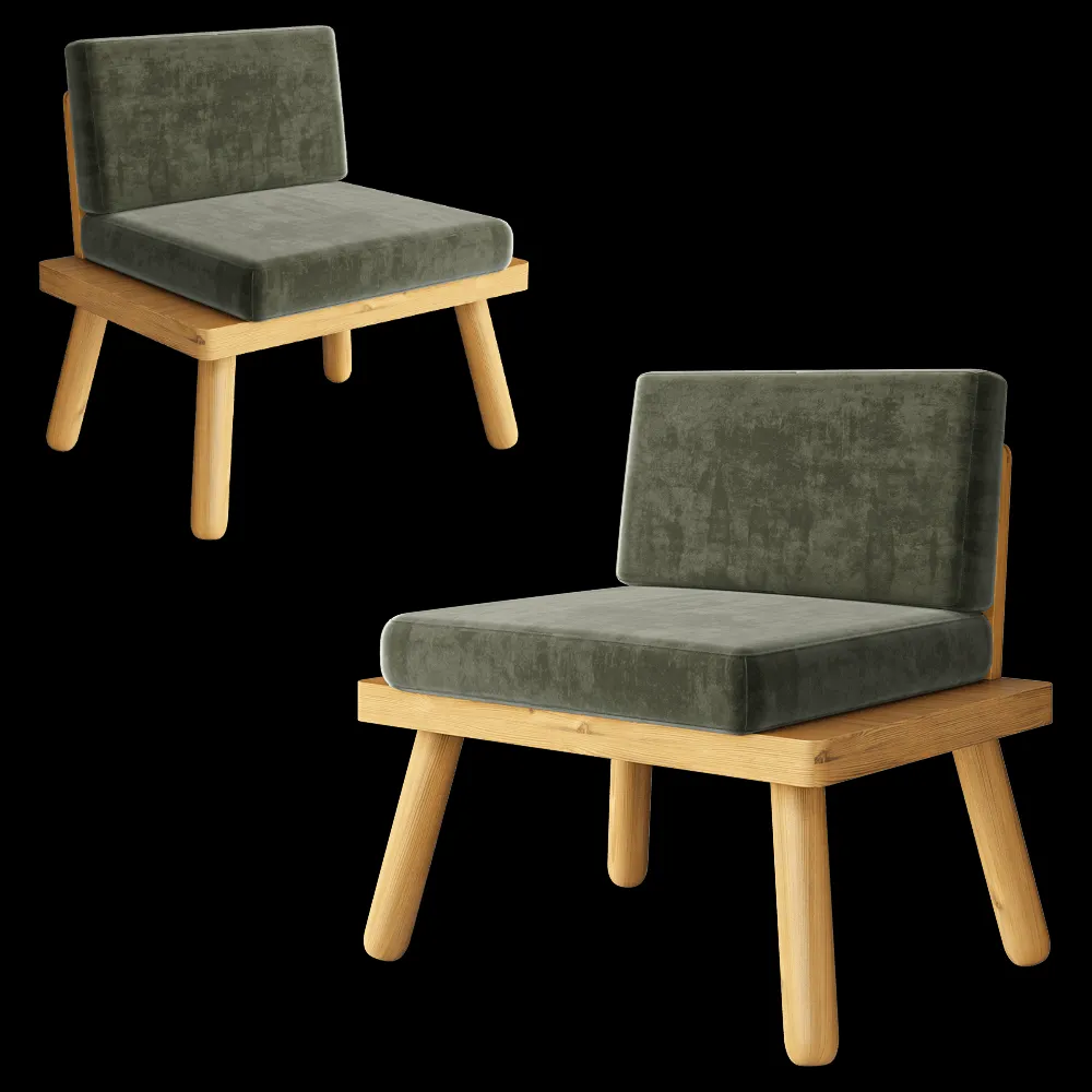CORE objects – Armchair ON LEGS 3ds Max