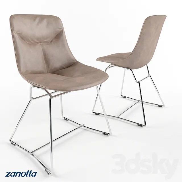 Corina chair factory Zanotta 3DS Max Model