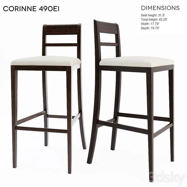 CORINNE 490EI chair 3dsMax Model