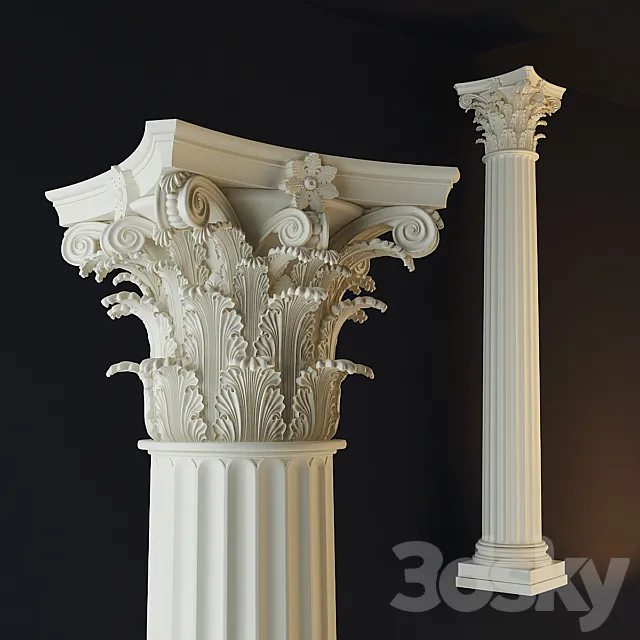 Corinthian order 3DSMax File