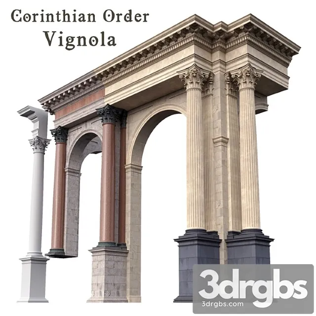 Corinthian Order Vignola Column 3dsmax Download