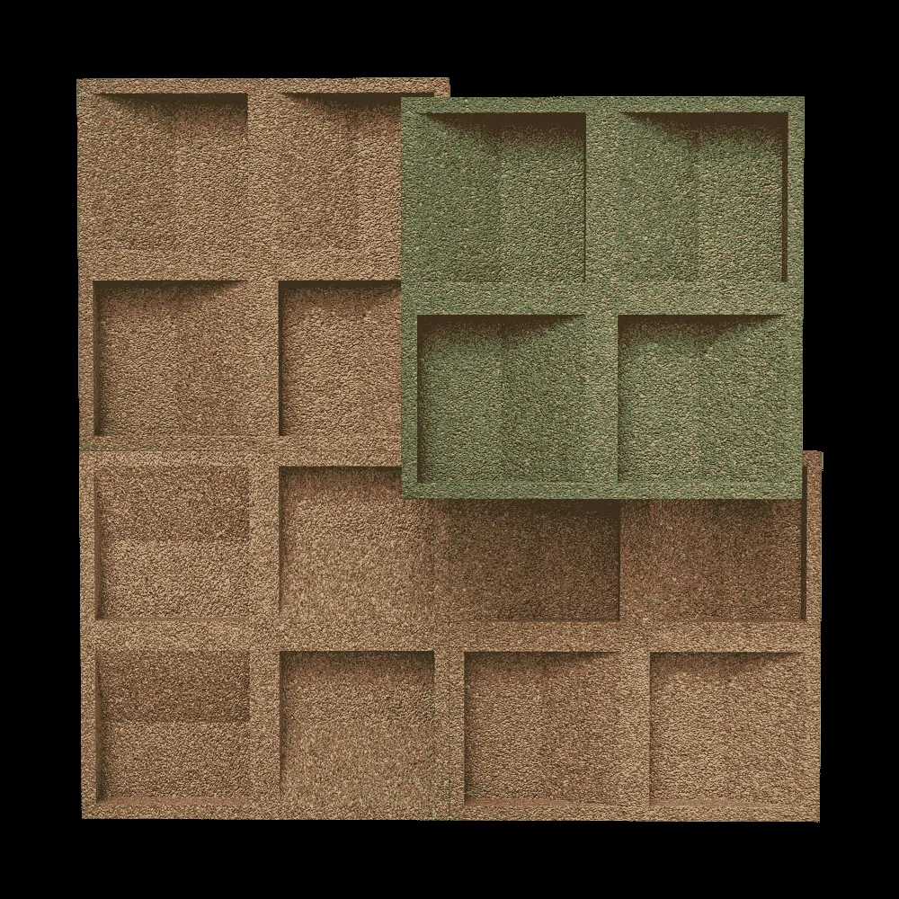 CORKBEE – Wall panel Concave 3ds Max