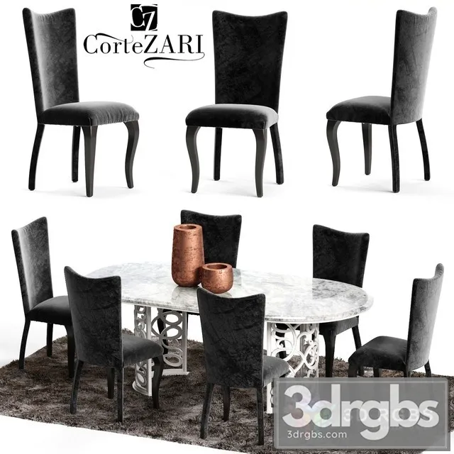Corle Zari Table and Chair 3dsmax Download