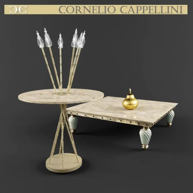 Cornelio Cappellini tables 3dsMax Model