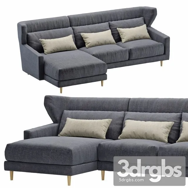 Corner Folk Sofa 3dsmax Download