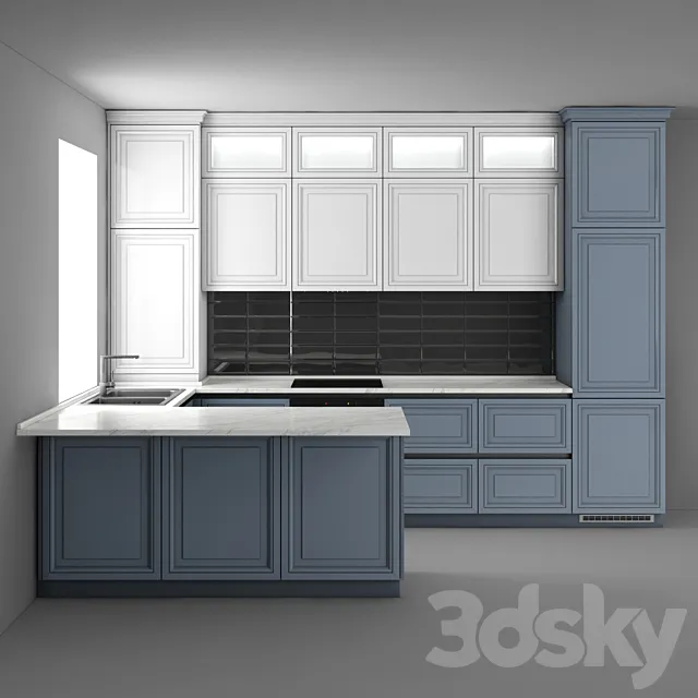 Corner Kitchen 3ds Max