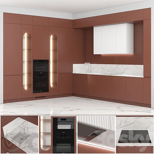 Corner Kitchen Mats 3ds Max